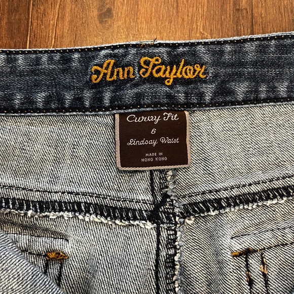 Ann Taylor Curvy Fit Lindsay Waist Jeans Size 6 Womens Blue Stretch Denim - Picture 3 of 5